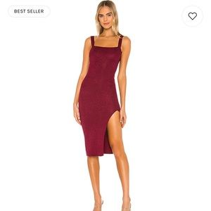 Zoe Square Neck Dress by superdown
